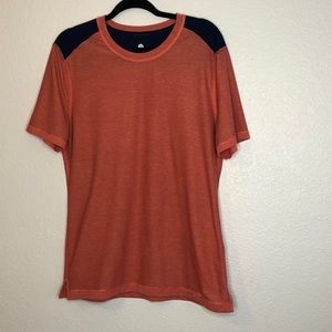 Lululemon Orange and Blue Short Sleeve Top